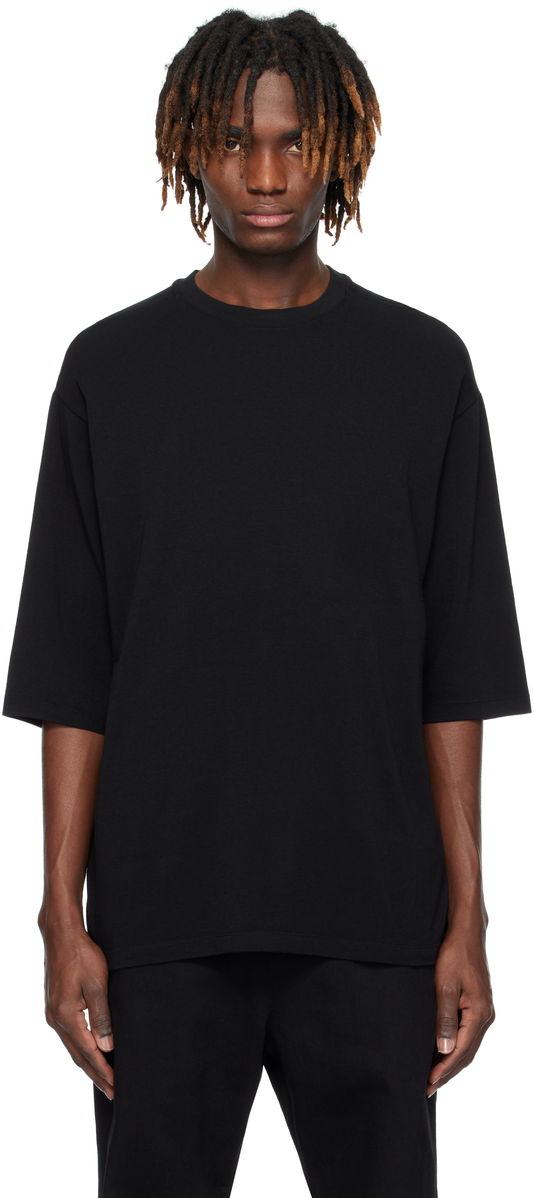 【関税込み】thom/krom ブラック M TS 868 Tシャツ