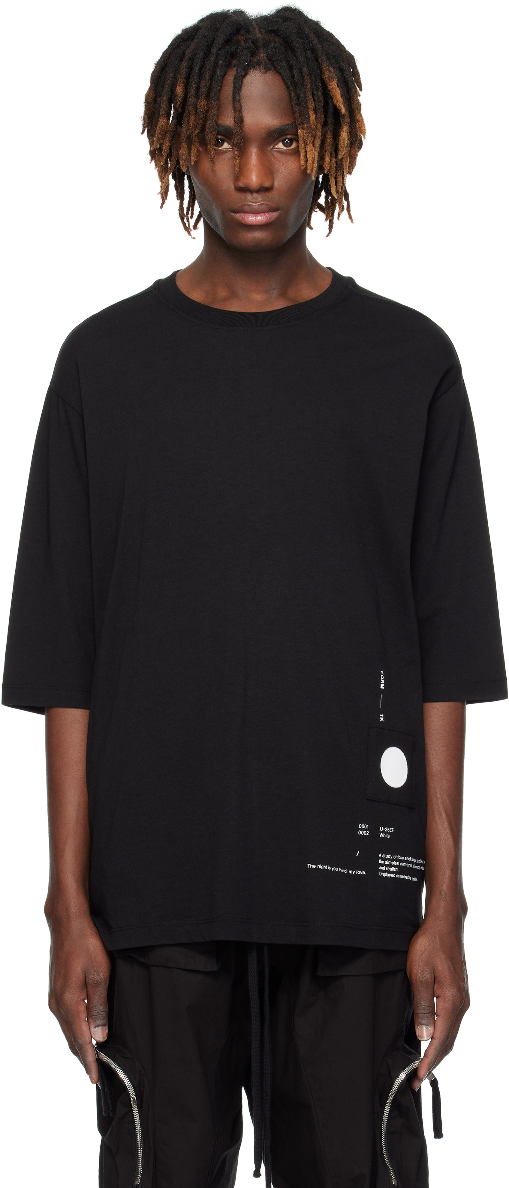 【関税込み】thom/krom ブラック M TS 839 Tシャツ