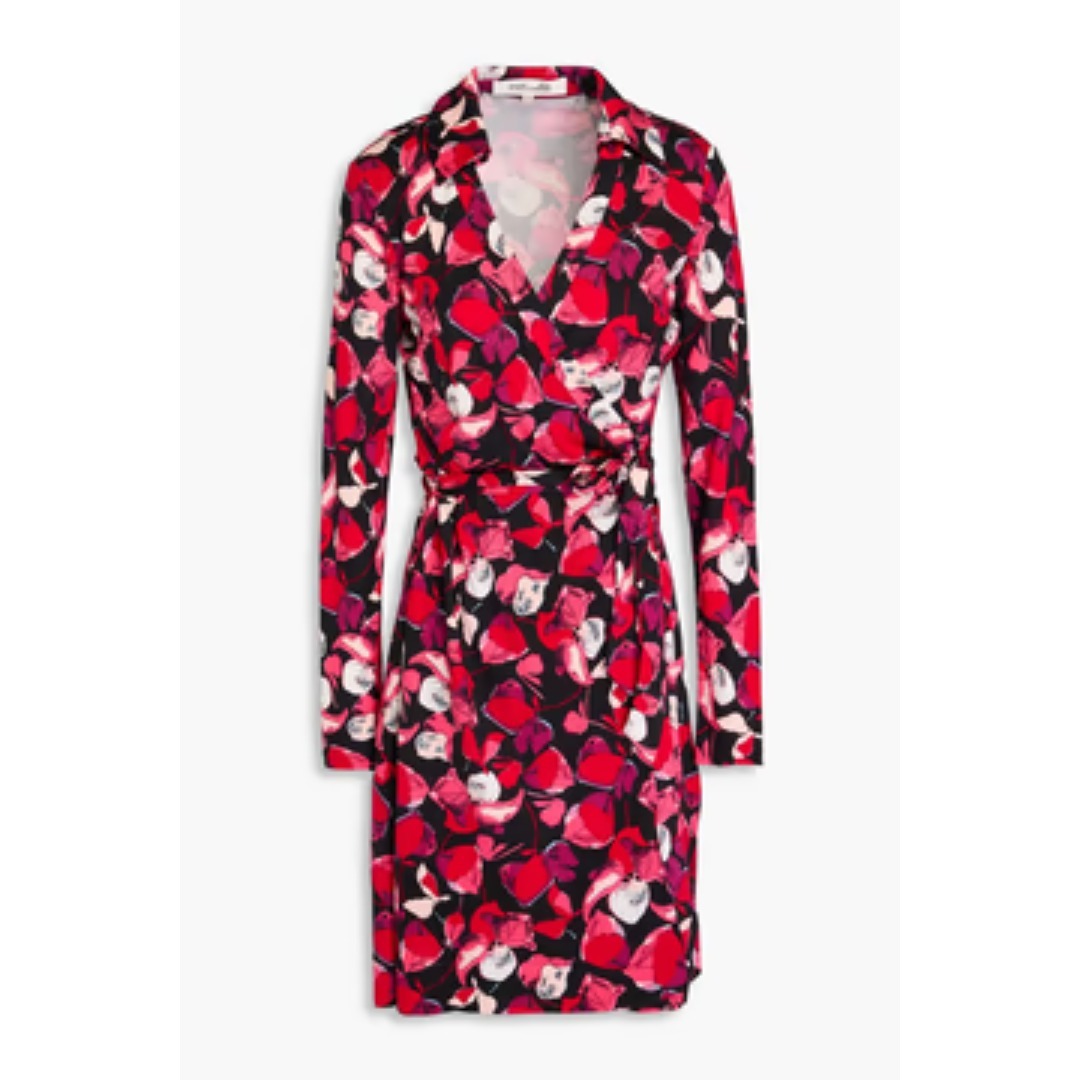 【DIANE VON FURSTENBERG】ジャージー ミニワンピース シルク DIANE von FURSTENBERG(ダイアンフォンファステンバーグ