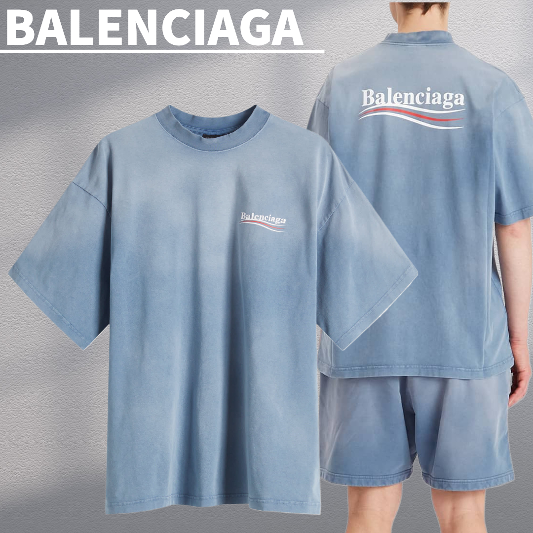関税込【BALENCIAGA】キャンペーン ミディアムフィット Tシャツ