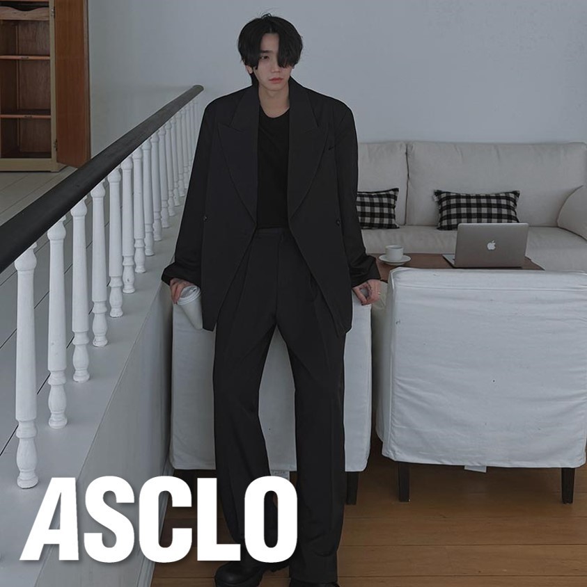 テーラードジャケット ASCLO Bell Leon Double Jacket (2color)