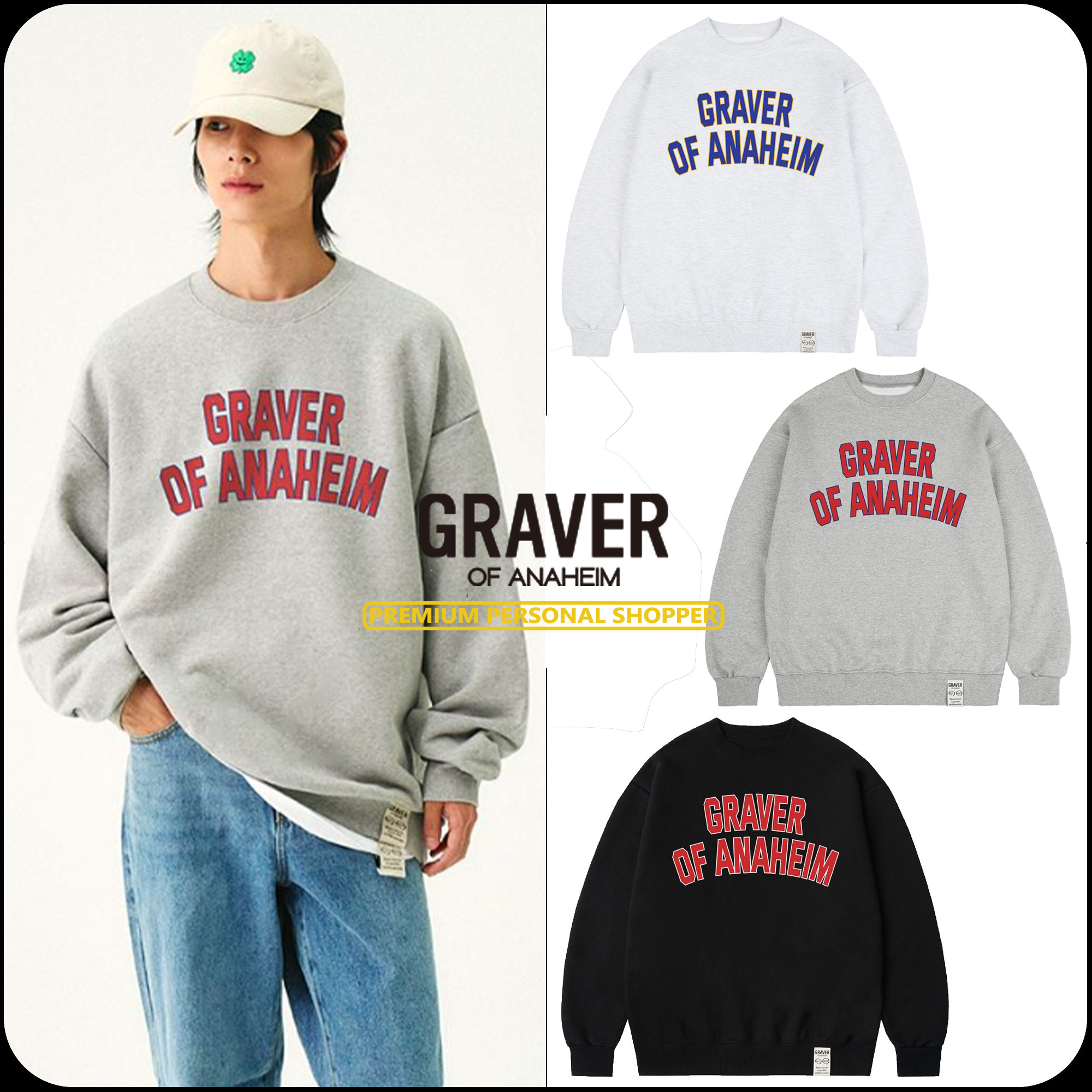 [GRAVER]★25SS★韓国人気★STANDARD ARCH LOGO SWEATSHIRT