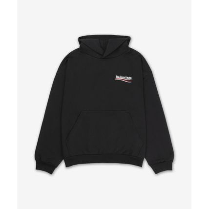 ★韓国の人気★【BALENCIAGA】★GW パーカー・フーディ★ BALENCIAGA】オーバーサイズ メタル フーディー (BALENCIAGA