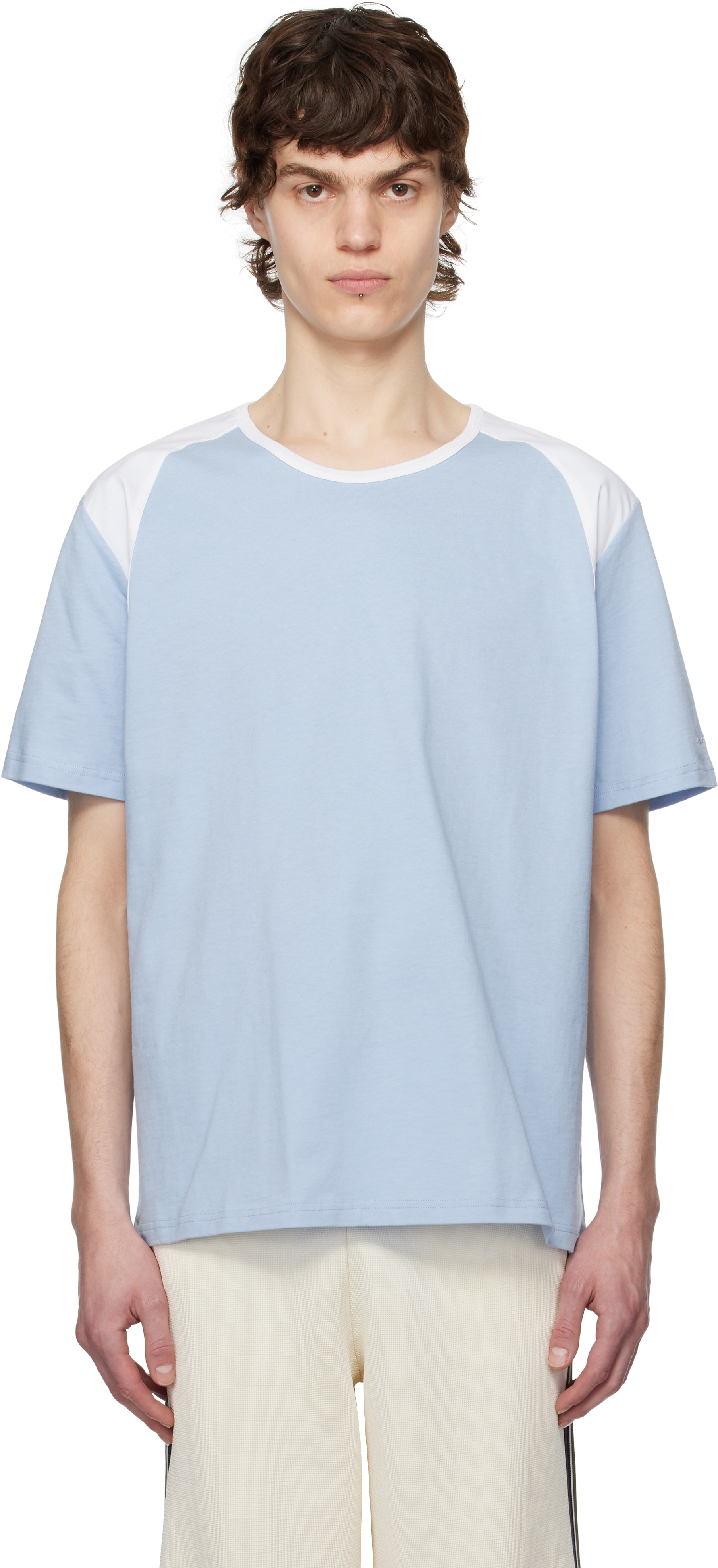 【関税込み】Wales Bonner ブルー Dub Tシャツ