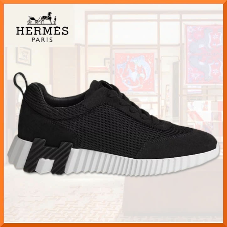 上品♪【HERMES】スニーカー 《バウンシング》黒