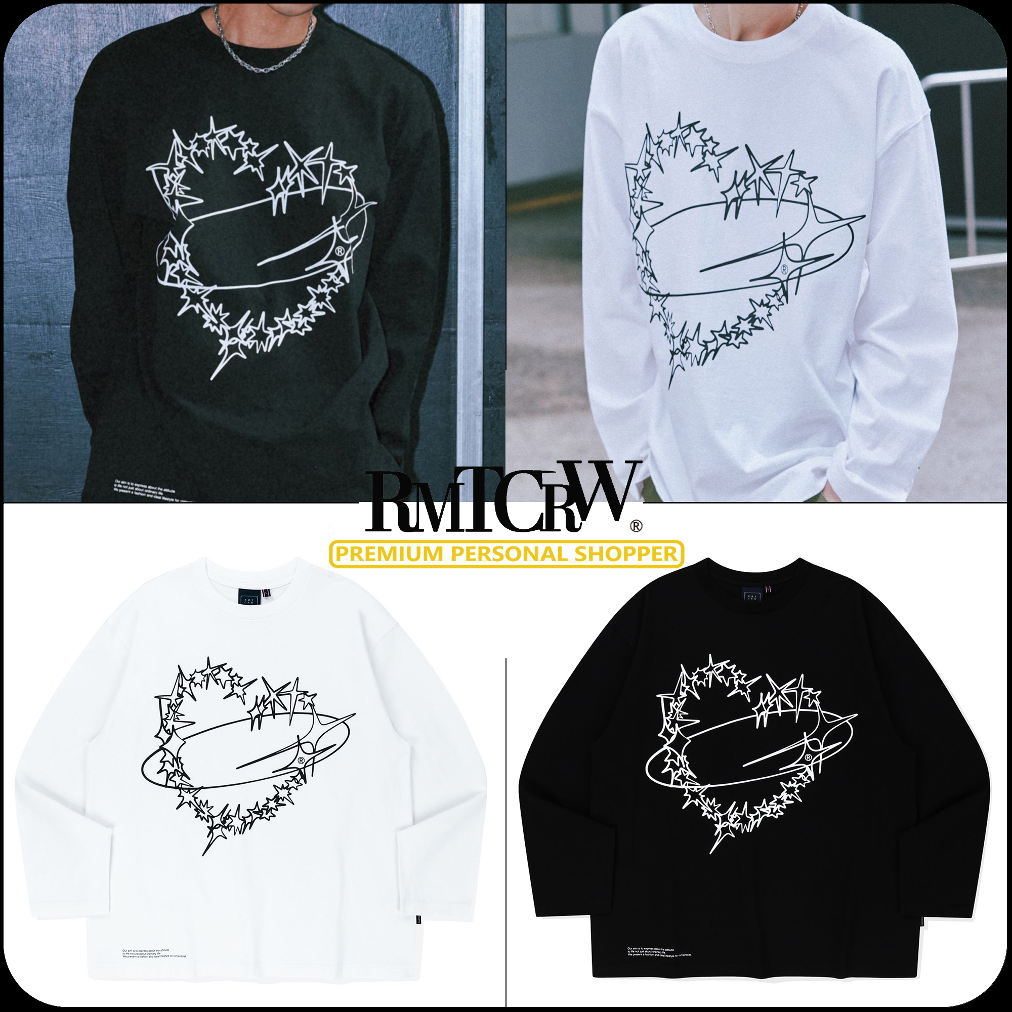 [ROMANTIC CROWN]★25SS★韓国人気★SHINING PLANET L/S