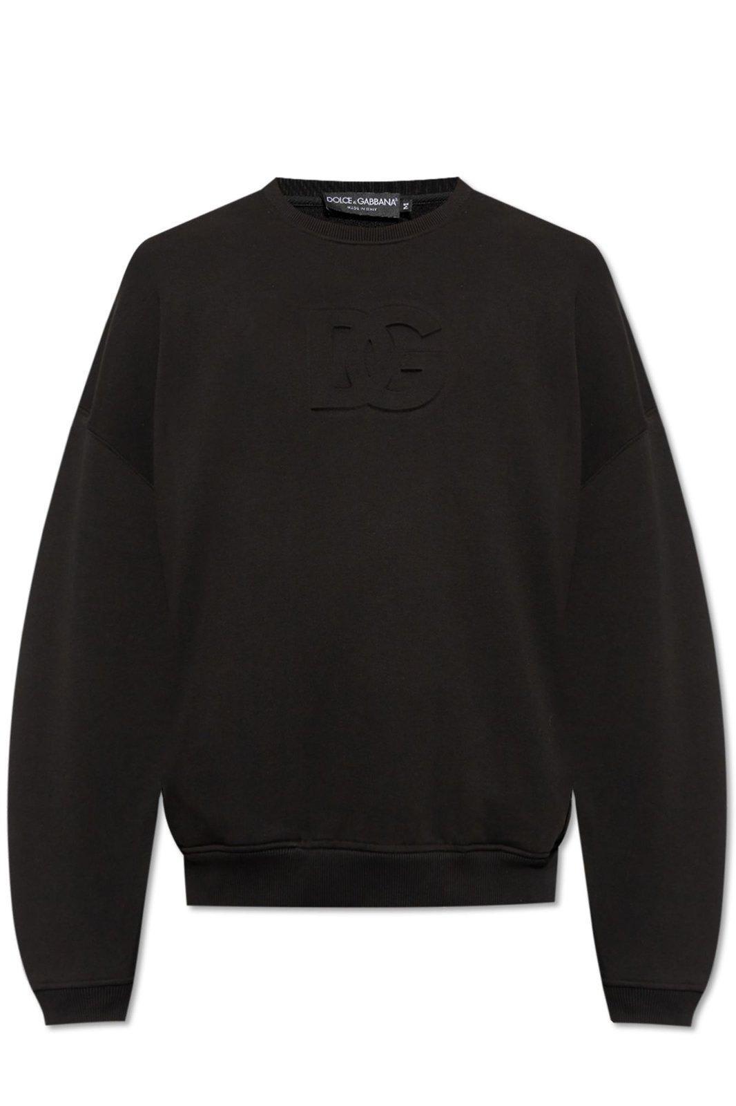 【送料&関税込】Dolce & Gabbana Logo Embossed Crewneck S