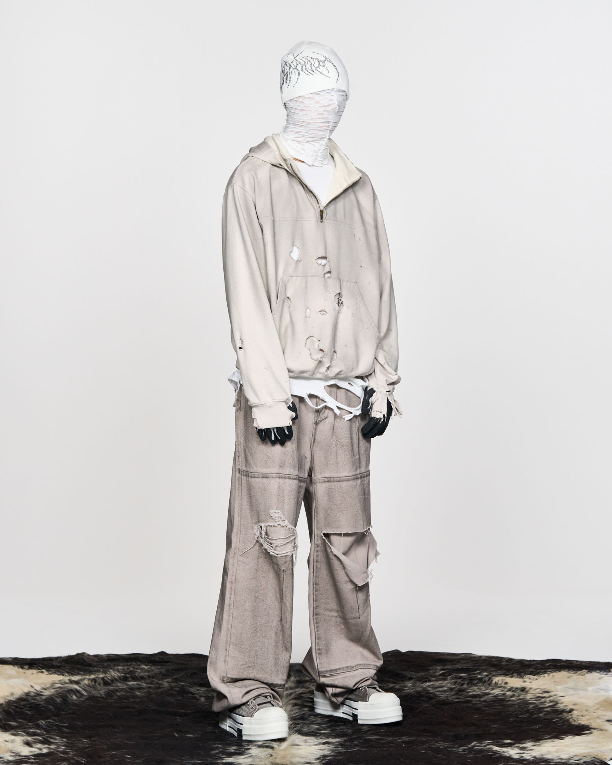 《SCHISM》 BORO HOODIE
