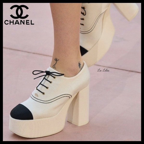 【厚底で足長効果★】CHANEL パンプス