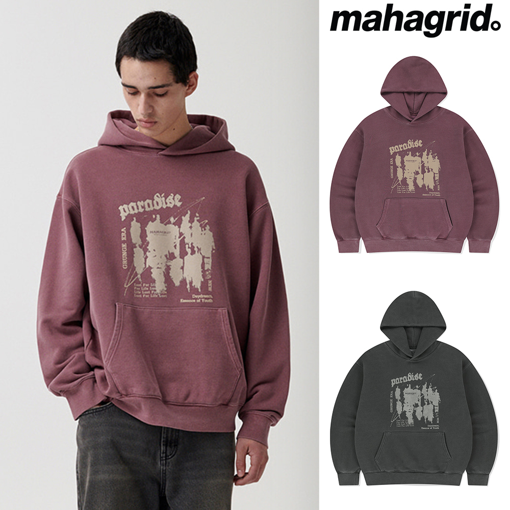 【mahagrid】25SS★ PARADISE PIGMENT HOODIE