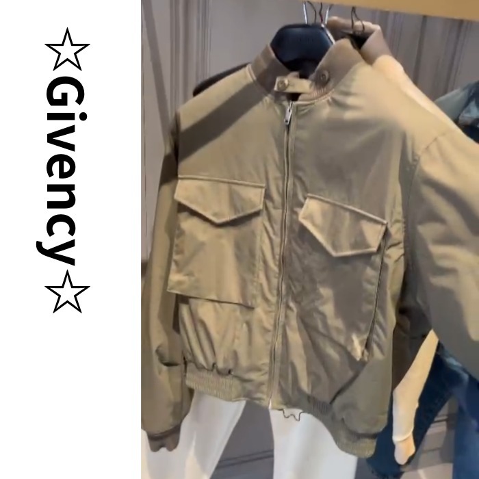 新品★GIVENCHY■コットンクロップドボンバージャケット メンズ
