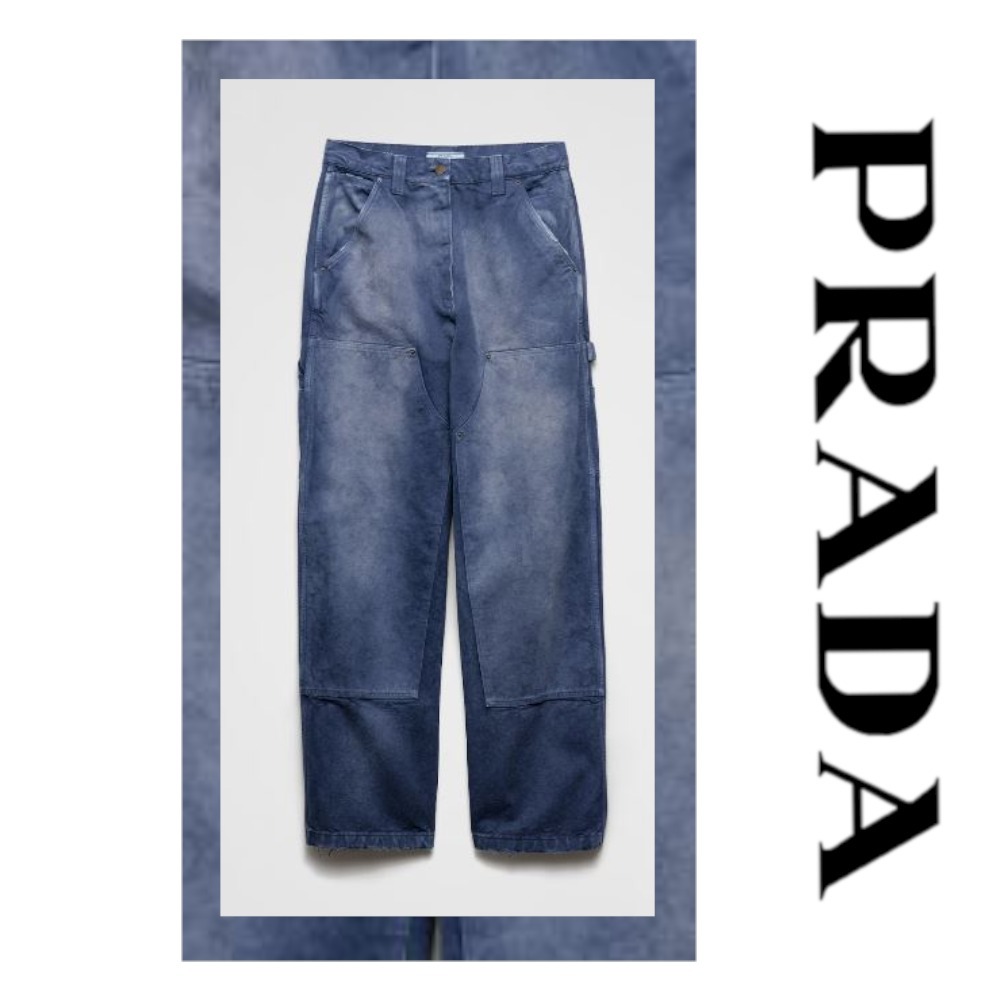 注目の新作♪【PRADA】キャンバス カーゴパンツ