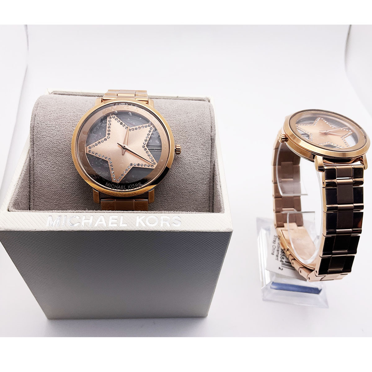 特別価格! 稀少 Michael Kors Jaryn 星 ローズゴールド MK3816