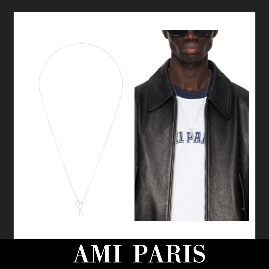 ★Ami Paris★シルバー Ami de Coeur チェーンネックレス