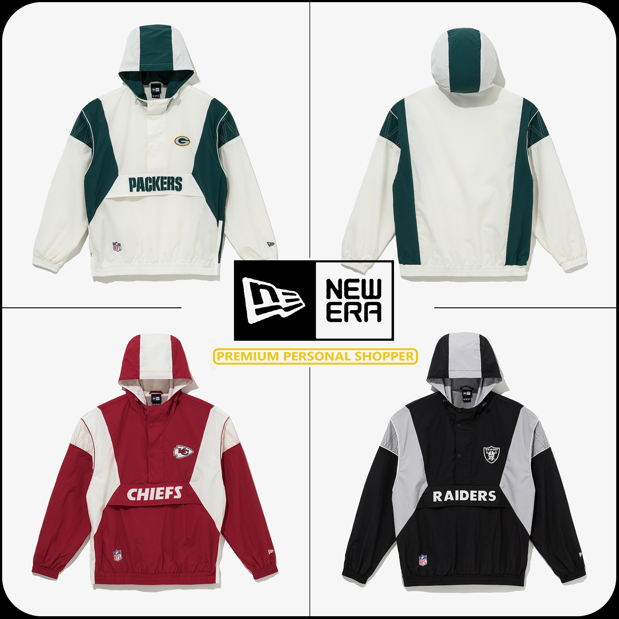 [New Era]★25SS★韓国人気★NFL WIND BREAKER ANORAK JACKET