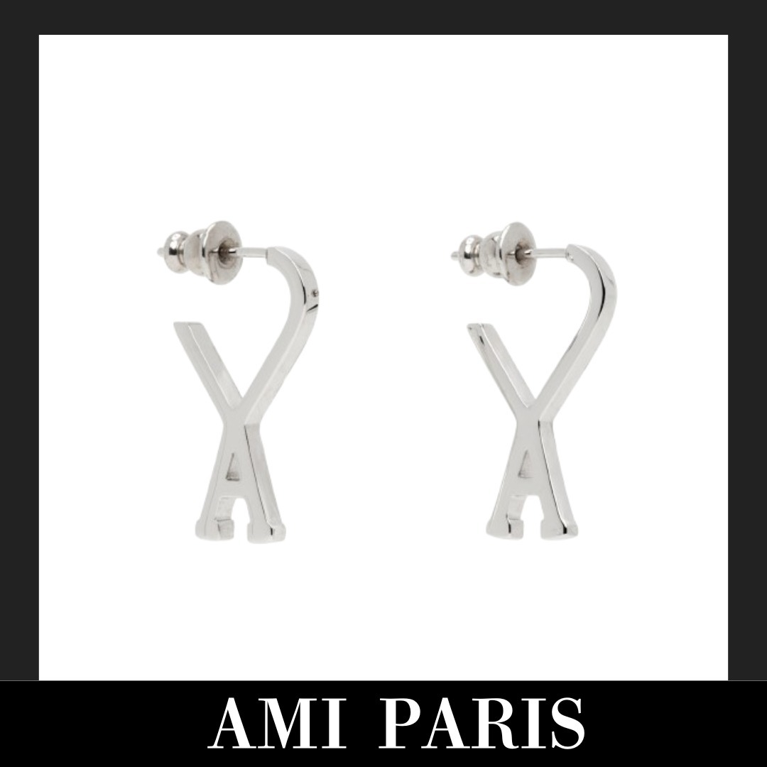 ★Ami Paris★スモール Ami de Coeur Hoop ブラス ピアス