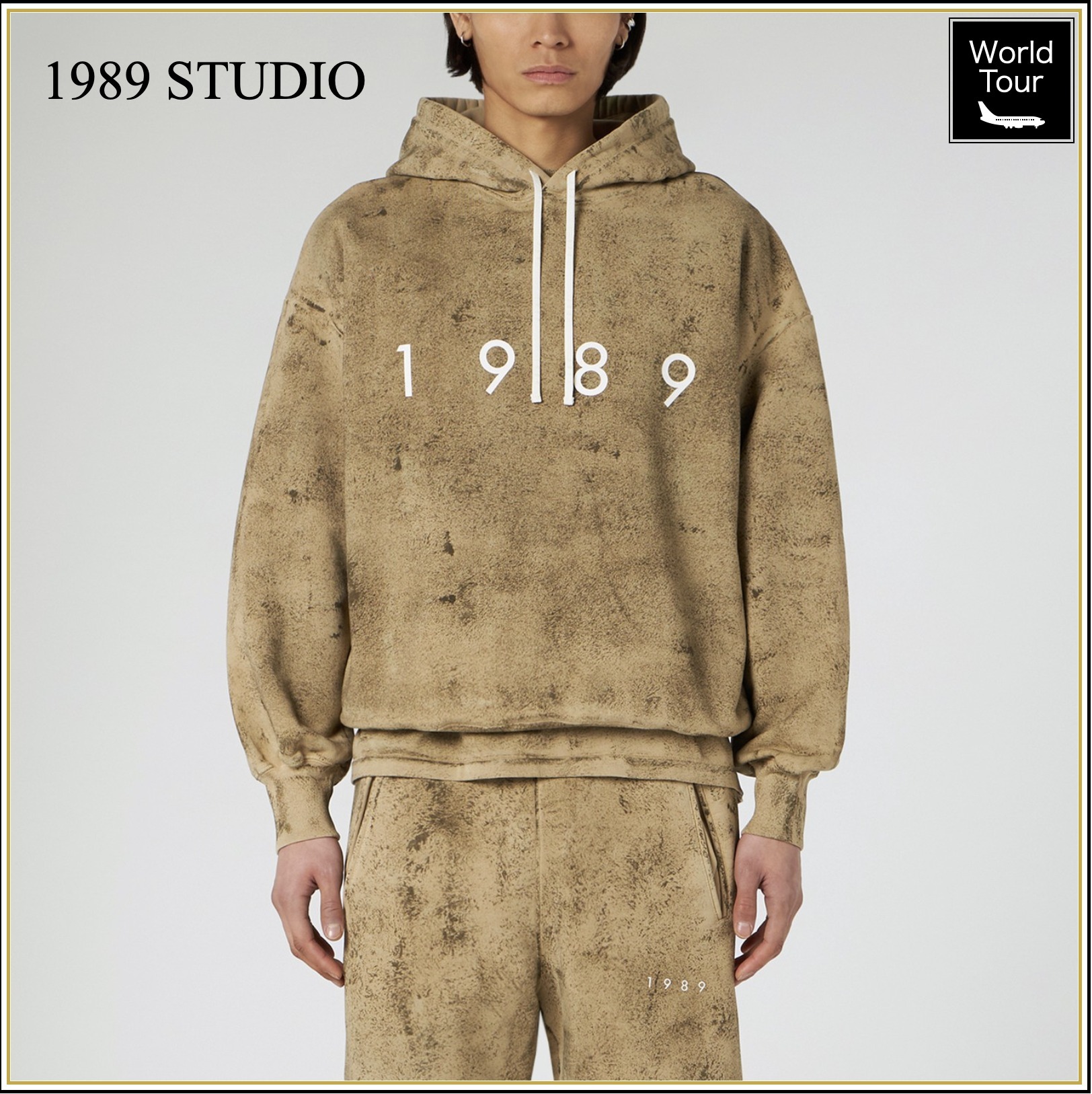 1989 STUDIO メンズ コットンフーディ パーカー