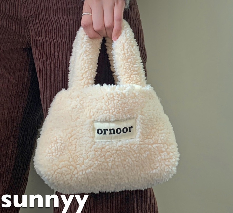 韓国 ornoor オルヌル ボアフリース ミニバッグ ハンドBag502052