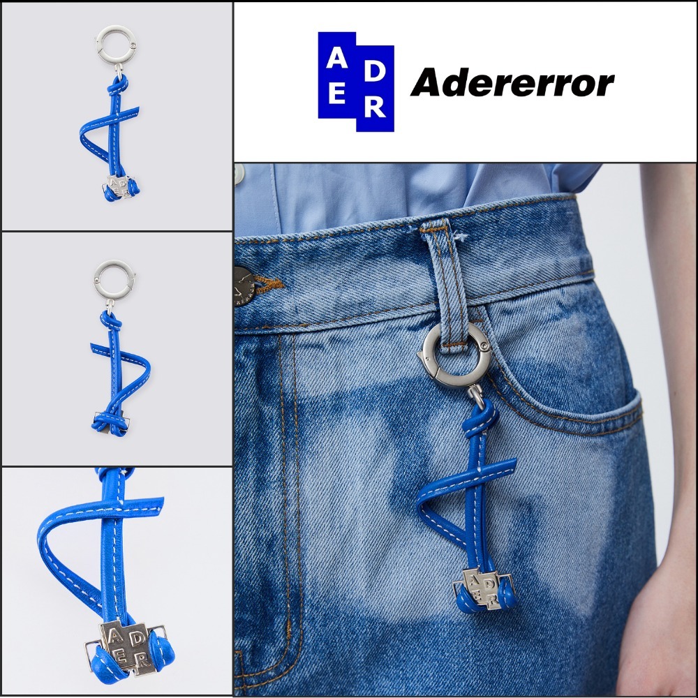 【ADERERROR】TRS grip keyring Blue