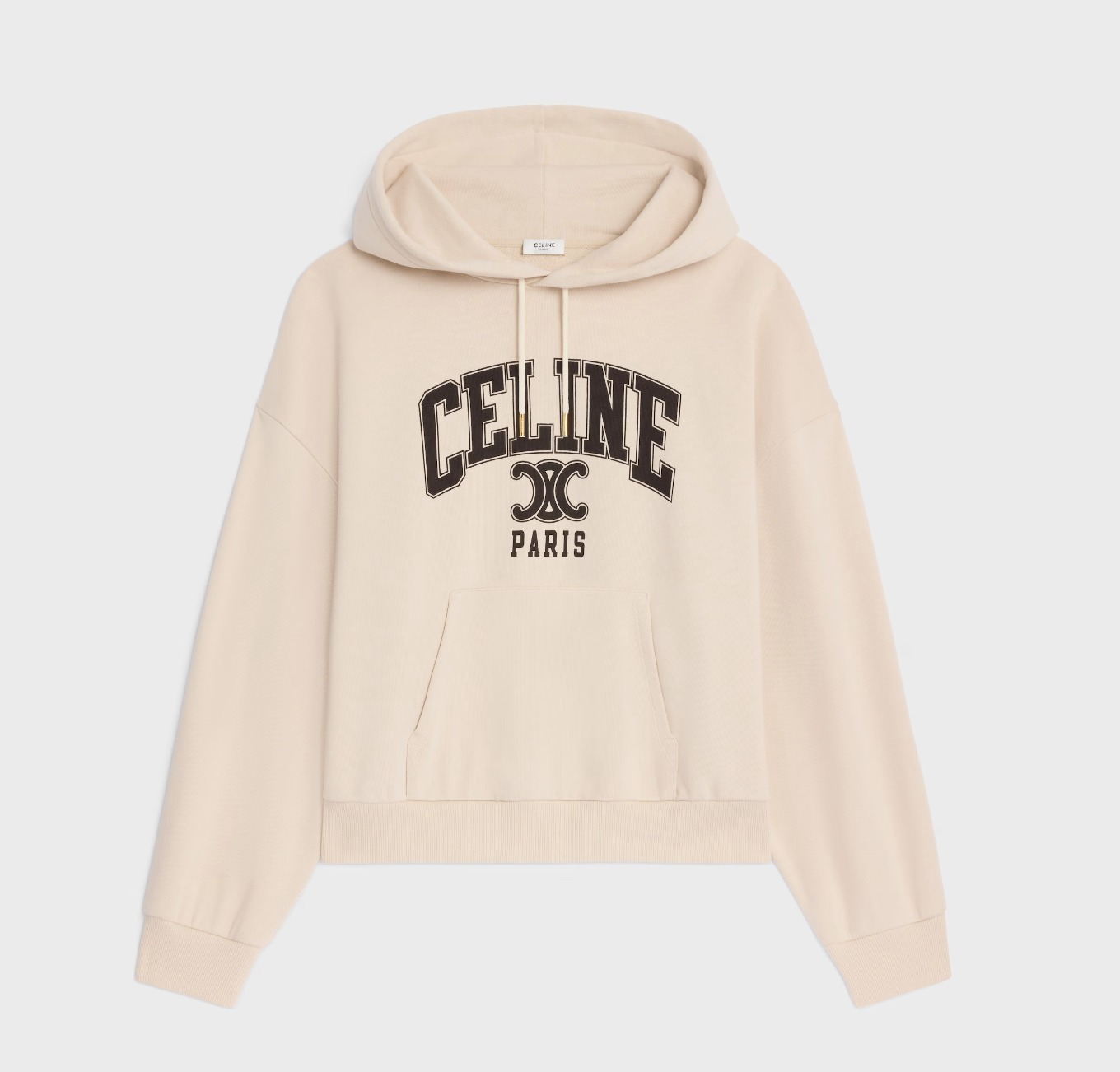 関税込 oversized celine hoodie in cotton fleece (CELINE