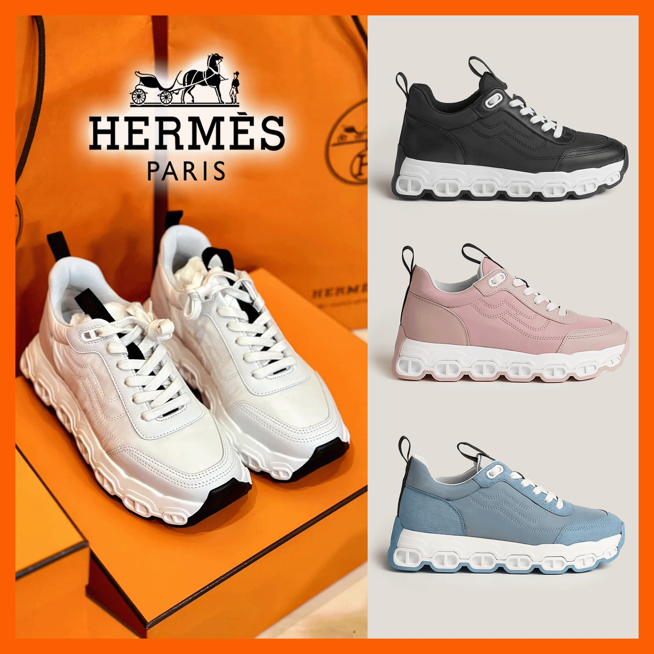 【HERMES】シェーヌダンクルのソール★インパルス スニーカー