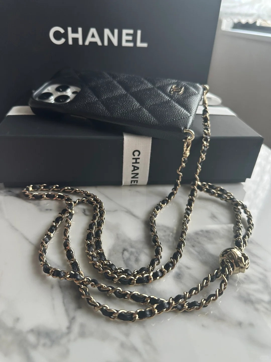 CHANEL】シャネル iPhone 16 Pro/Pro Max ケース ブラック