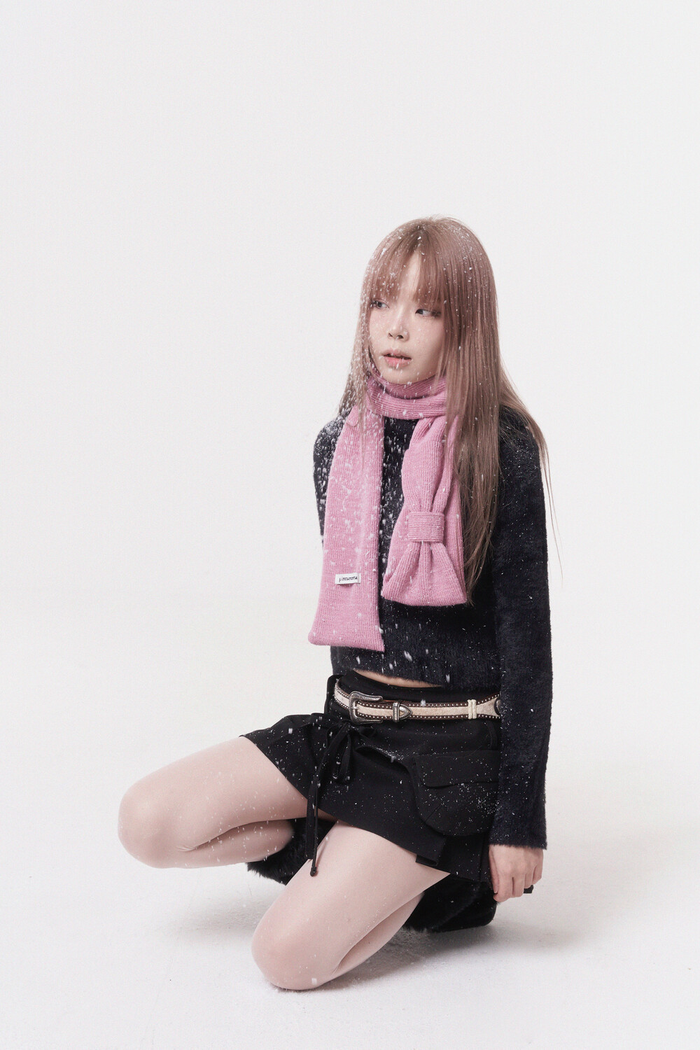 《PINCUNOMARU》 Mini ribbon muffler