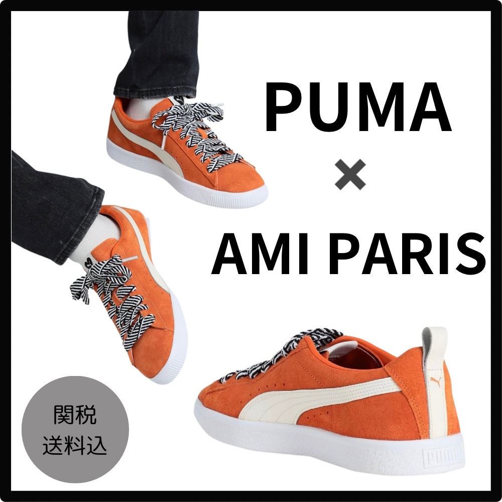 【PUMA x AMI ALEXANDRE MATTIUSSI】ロゴ ローカットスニーカー