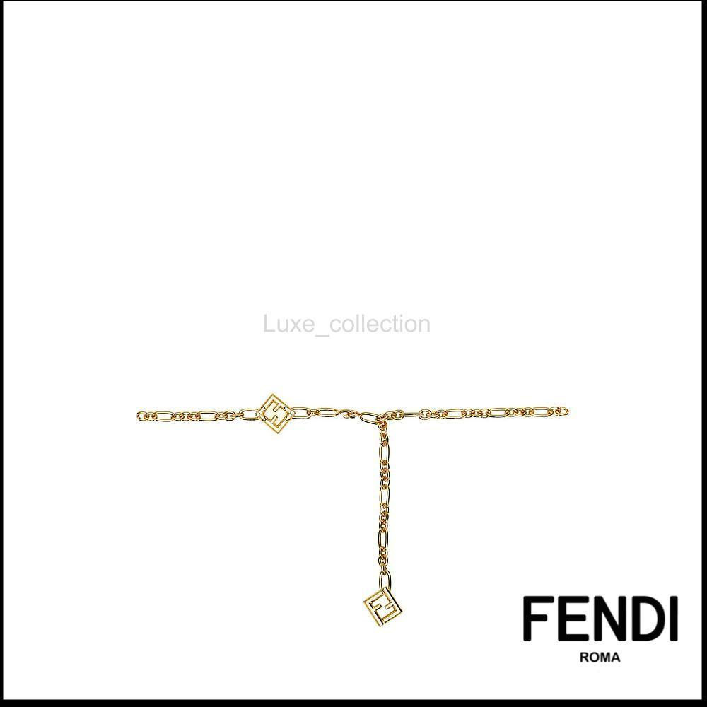【FENDIE】大人気☆ FF ダイヤモンド チェーン ベルト