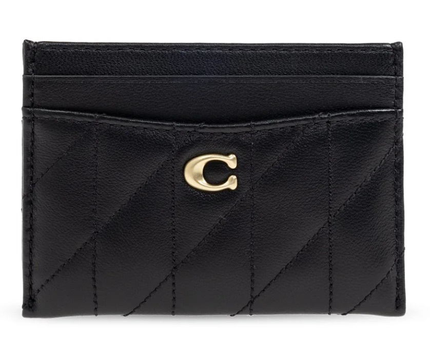 Coach ロゴ プレート キルティング カード ケース