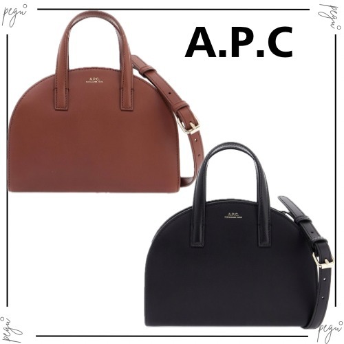 【A.P.C】国内発送 Demi-Lune ロゴ スモール トートバッグ