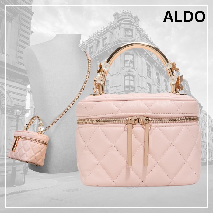エレガント・可愛いキルティング★ALDO★トップハンドルバッグ