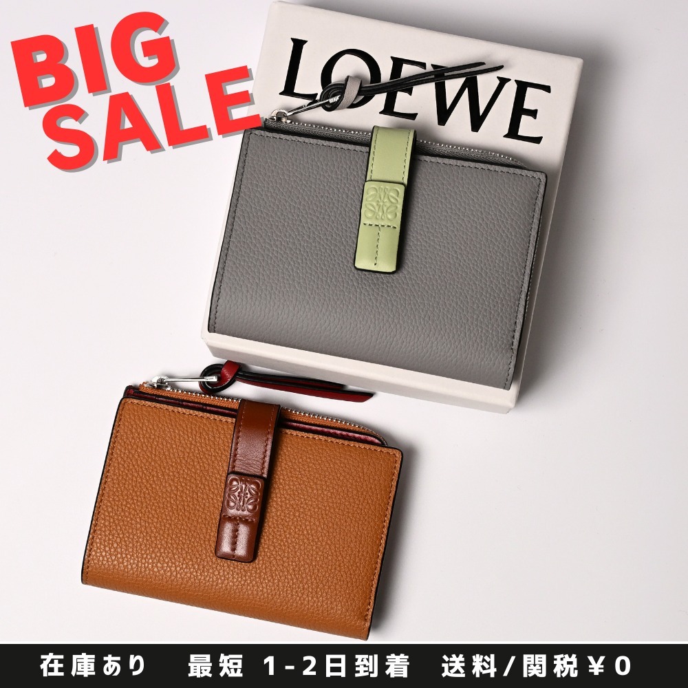 国内即発【LOEWE】スリムジップ ウォレット C660P30X02