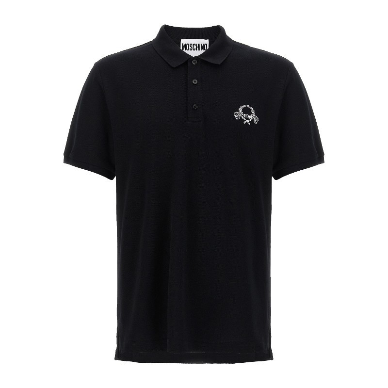 Tシャツ・カットソー Moschino SS25 Logo embroidery polo shirt (A16030242 1555)