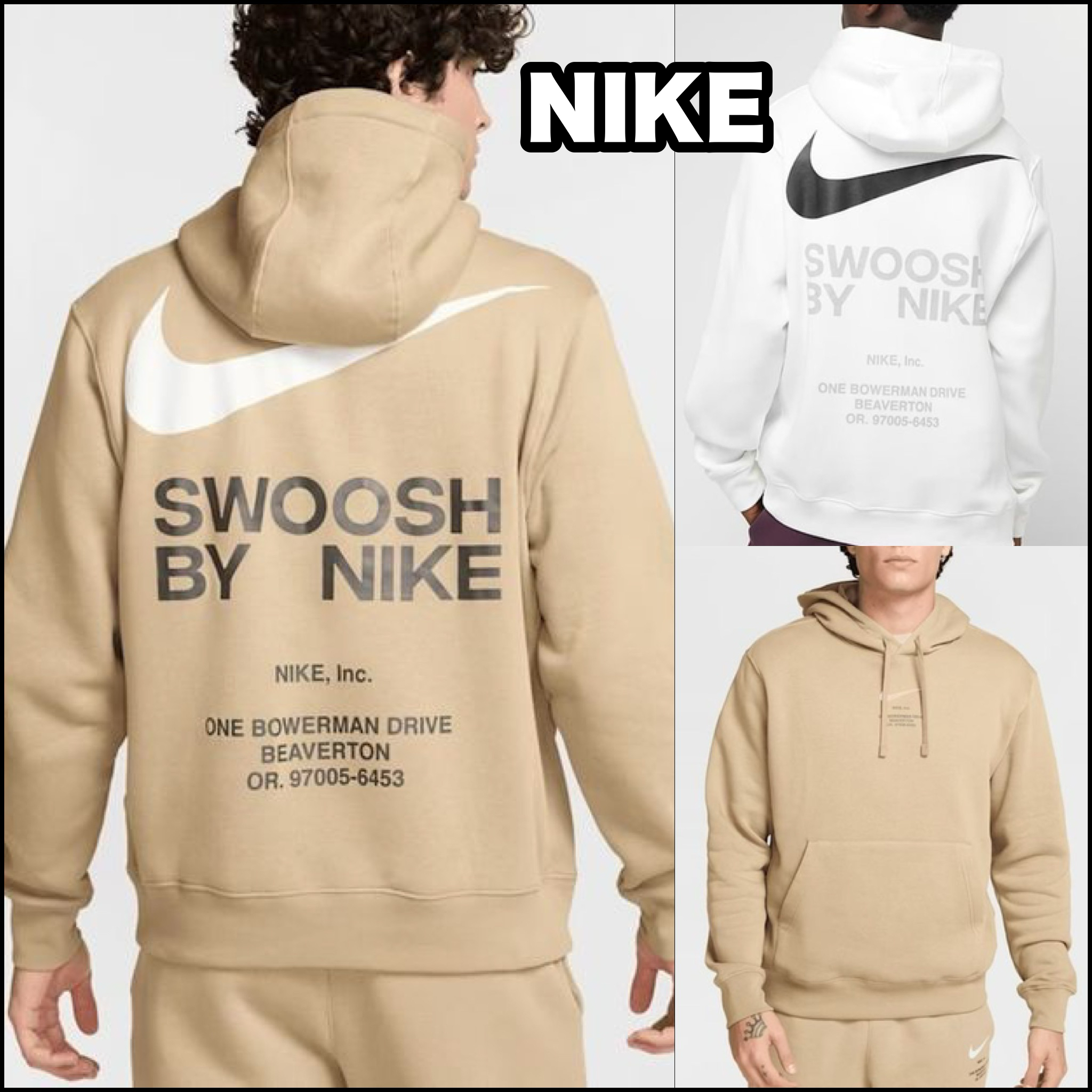 関税込★NIKE ★Swoosh グラフィック ティファニーブルー パーカ