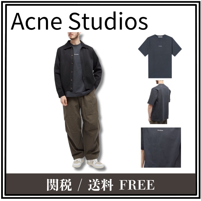 【大人気】Acne Studios エクストール スタンプ ロゴ Tシャツ