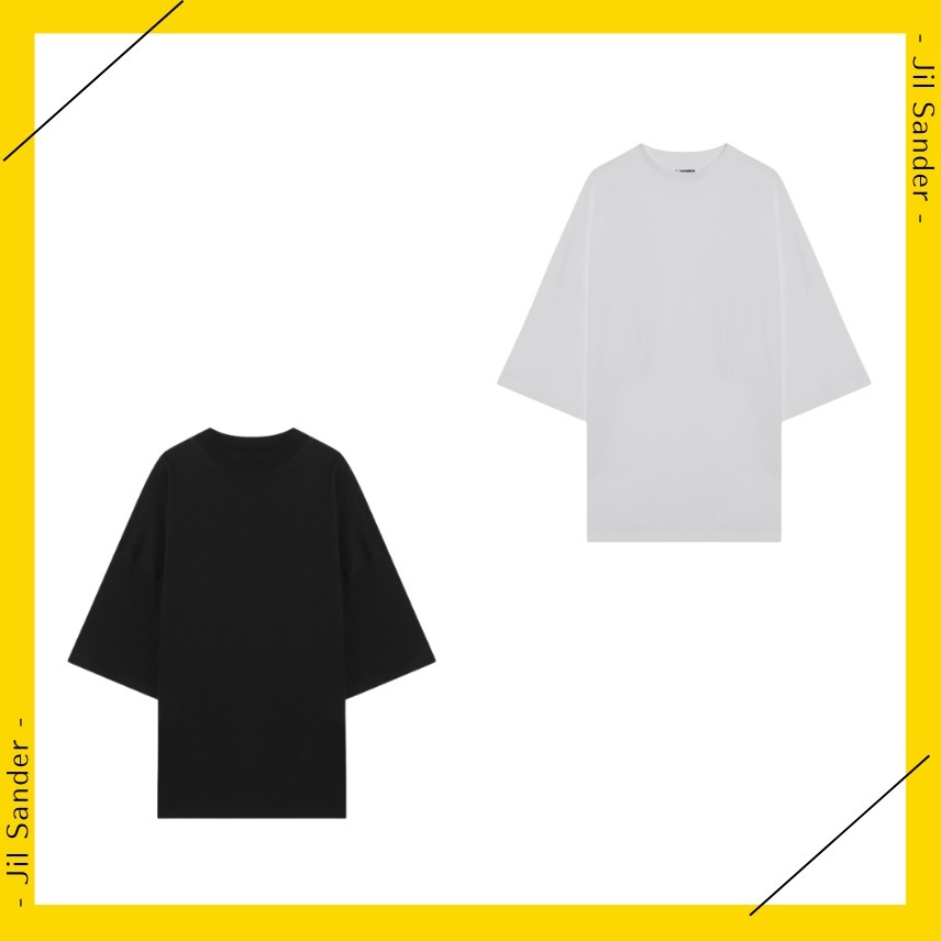 青バッグパンツ金リングセーターにジルサンダーjilsanderTシャツ