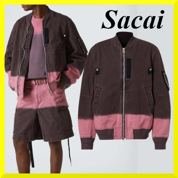 Sacai☆関税込☆オンブレ バイカラー コットンブルゾン