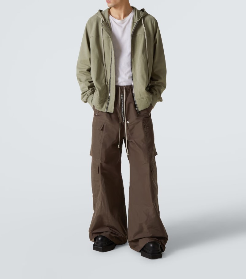 ◆Rick Owens◆ジップアップコットンジャージーパーカー Rick Owens☆関税込☆ジップアップコットンジャージーパーカー