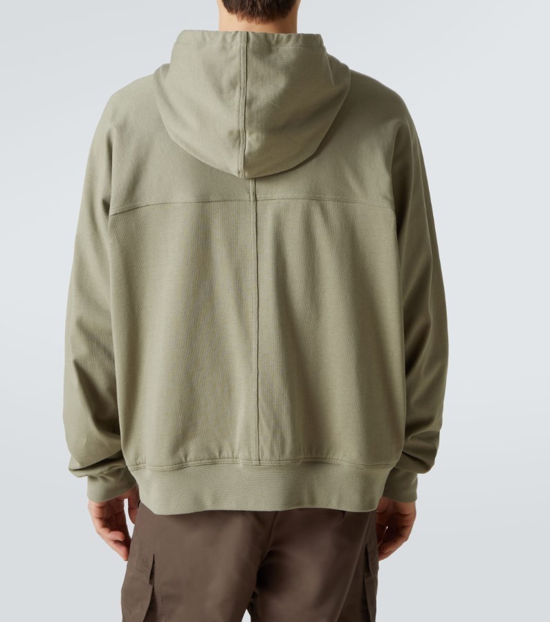 RICK OWENS☆関税込☆パネル コットン ジップアップパーカー Rick Owens☆関税込☆ジップアップコットンジャージーパーカー