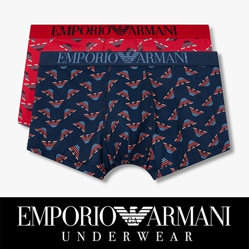 [EMPORIO ARMANI UW] ポリイーグルパターンボクサーパンツ