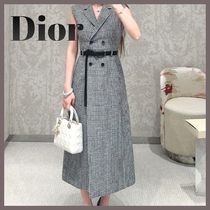 【清楚/エレガントな女性へ♪】Dior ワンピース チェック
