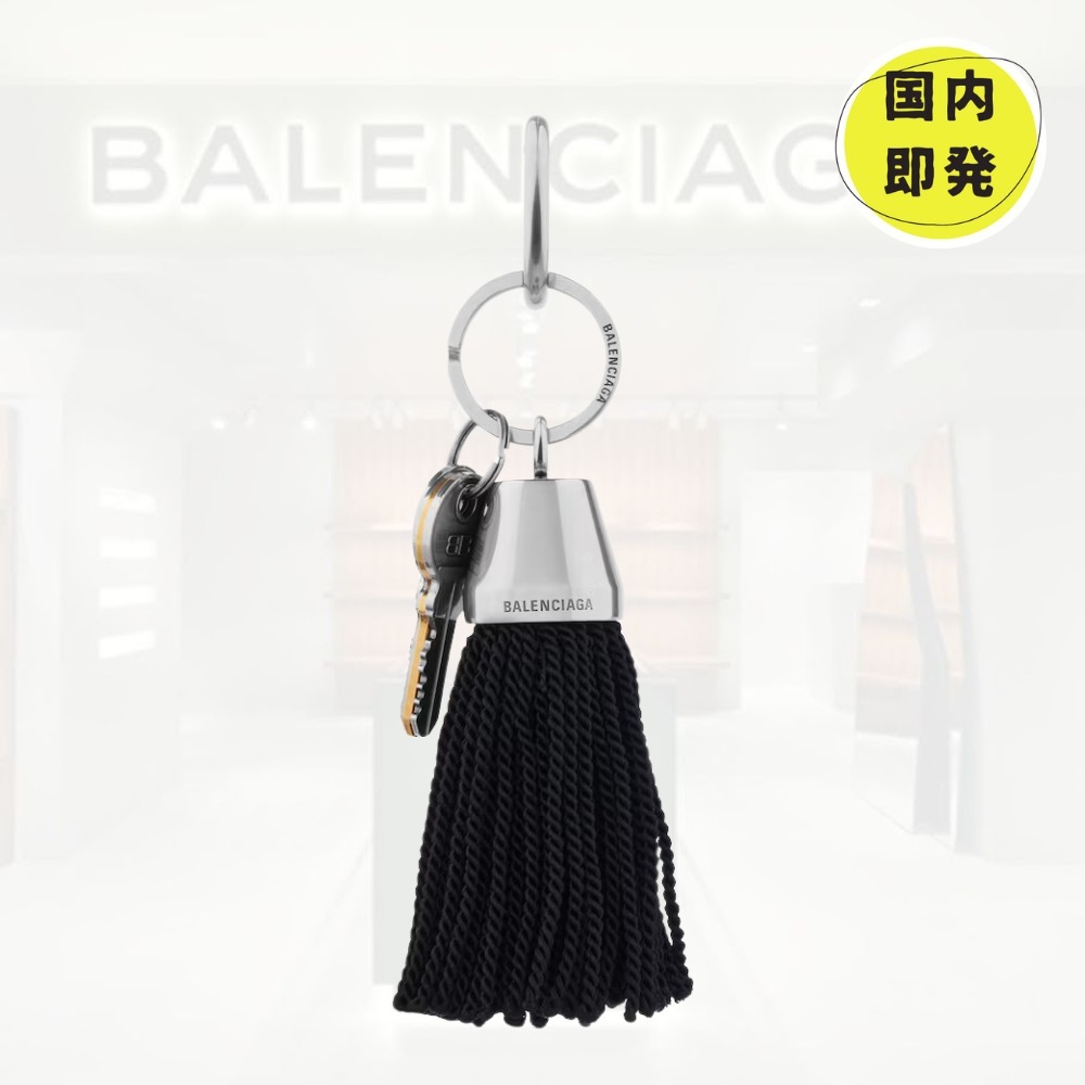 国内即発+BALENCIAGA+チャーム / キーリング ポンポン