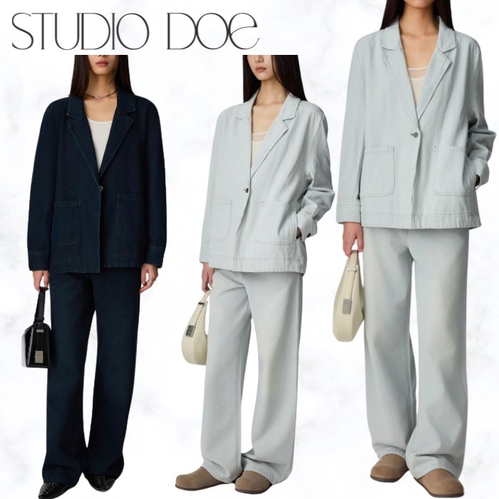 台湾発新作デニム【STUDIO DOE】Washed H-Shape Denim Pants