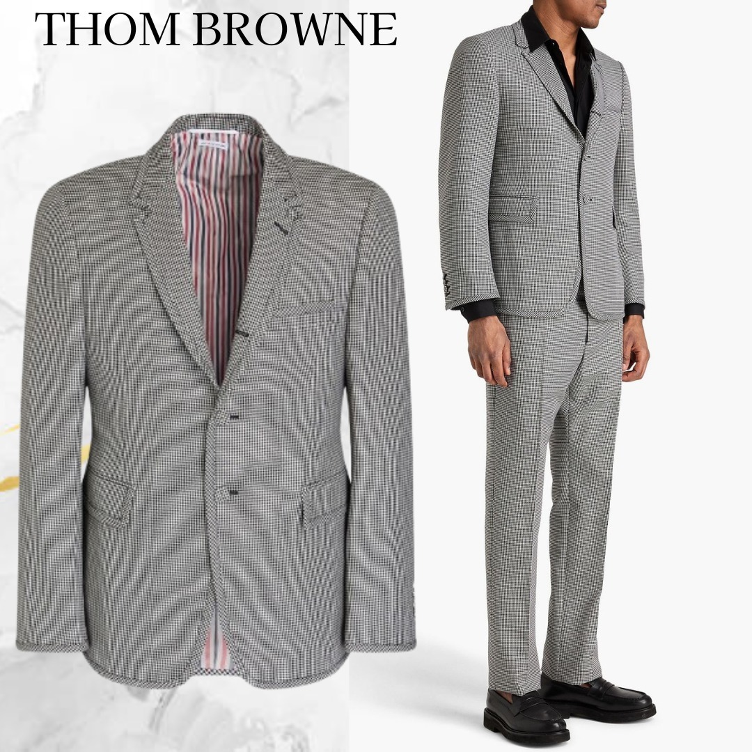 THOM BROWNE☆ウールツイード ブレザー チェック