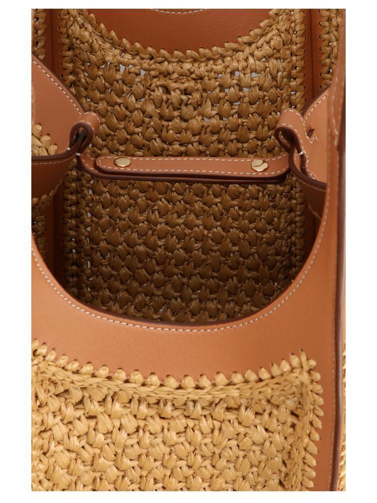 TOD'S】T タイムレス ラフィア ショッピングバッグ ミディアム