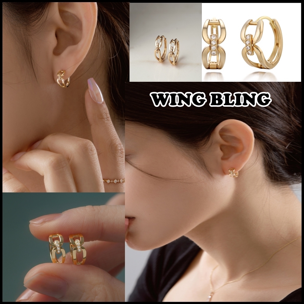 ★早期完売★WING BLING ワンタッチリングピアス★韓国女優着用