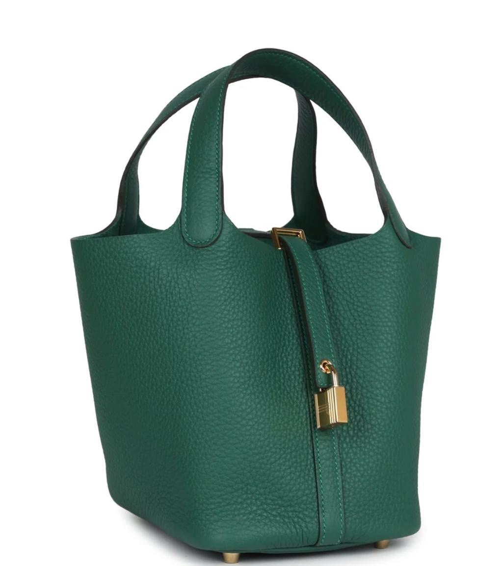 【HERMES】ピコタンロックPM/ヴェールモヤン/ゴールド金具