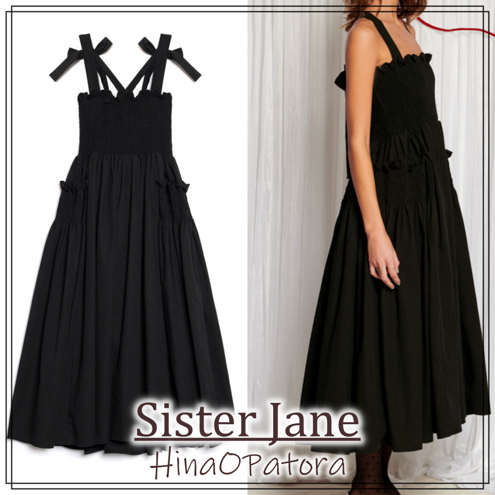 関送込*Sister Jane*クロスストラップ ミディドレス
