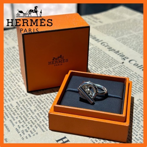 【洗練されたデザイン】HERMES クロワゼットリング ラージモデル